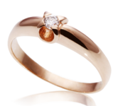 помолвочное кольцо классическое на заказ SGPP042